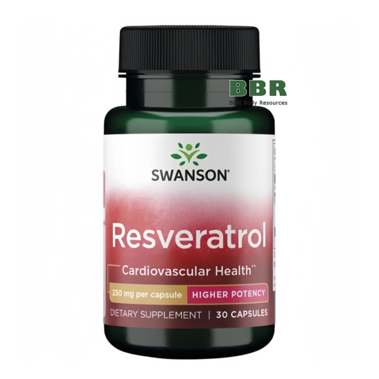Resveratrol 250mg 30 Caps, Swanson фото
