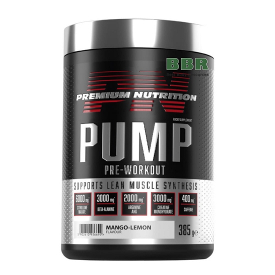 PUMP Pre-Workout 385g, Premium Nutrition картинка PUMP Pre-Workout 385g, Premium Nutrition фото