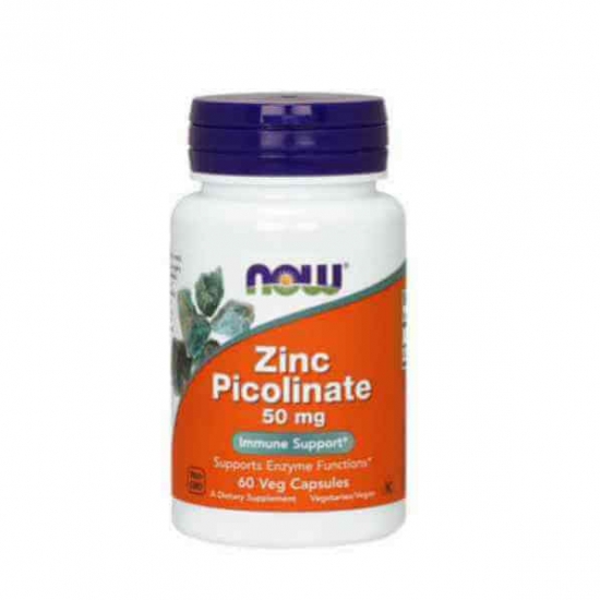 Zinc Picolinate 50mg 60 Caps, NOW Foods фото