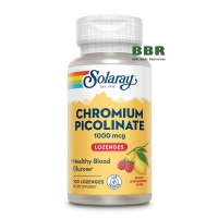 Chromium Picolinate 1000mcg 100 Lozenges, Solaray