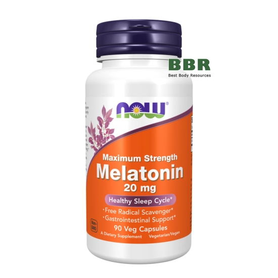 Melatonin 20mg 90 Caps, NOW Foods фото