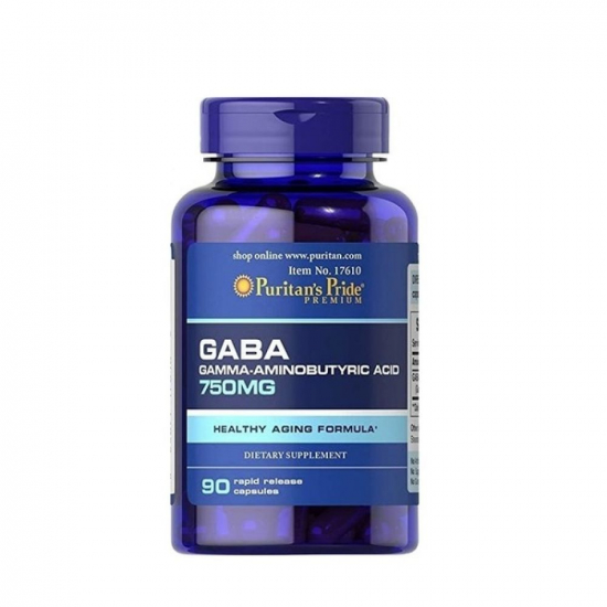 GABA 750mg 90 Caps, Puritans Pride картинка GABA 750mg 90 Caps, Puritans Pride фото