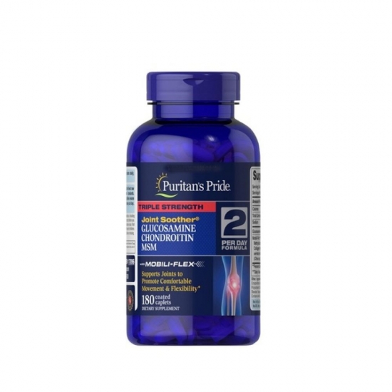 Glucosamine Chondroitin MSM Triple 180tab, Puritans Pride картинка Glucosamine Chondroitin MSM Triple 180tab, Puritans Pride фото
