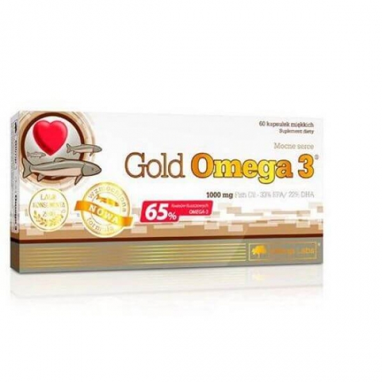 Gold Omega-3 65% 60caps, Olimp Labs картинка Gold Omega-3 65% 60caps, Olimp Labs фото