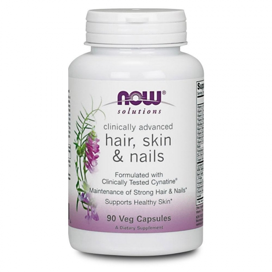 Hair, Skin & Nails 90 Caps, NOW Foods картинка Hair, Skin & Nails 90 Caps, NOW Foods фото