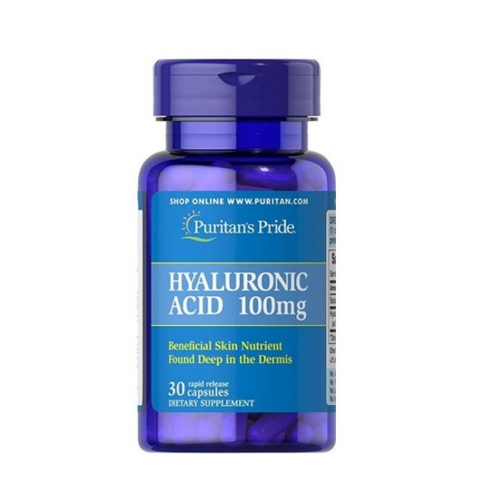 Hyaluronic Acid 100mg 30 Caps, Puritans Pride фото
