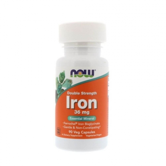 Iron 36mg 90 Veg Caps, NOW Foods фото