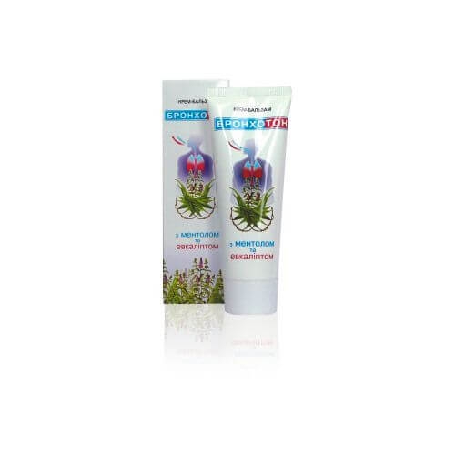 Крем-бальзам «Бронхотон» с ментолом и эвкалиптом фото
