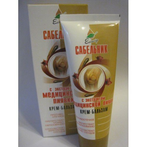 Крем-бальзам Сабельник с экстрактом медицинской пиявки картинка Крем-бальзам Сабельник с экстрактом медицинской пиявки фото