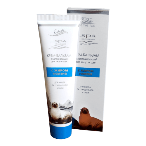 Крем-бальзам для лица и шеи с жиром тюленя от морщин фото