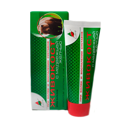 Крем-бальзам «ЖИВОКОСТ» с медвежьей желчью картинка Крем-бальзам «ЖИВОКОСТ» с медвежьей желчью фото