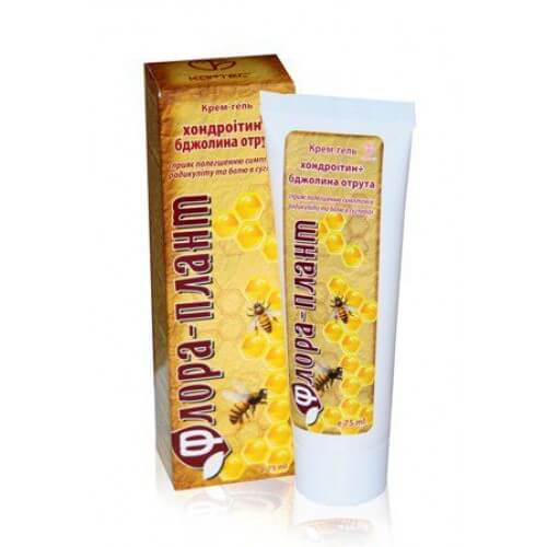 Крем-гель «Флора-плант» Хондроитин + пчелиный яд (Кортес) фото