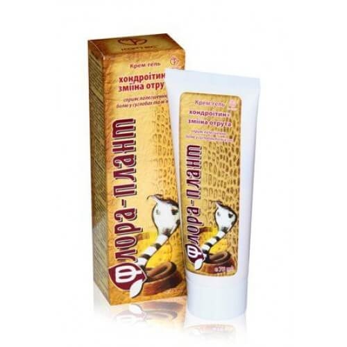 Крем-гель «Флора-плант» Хондроитин + змеиный яд (Кортес) фото