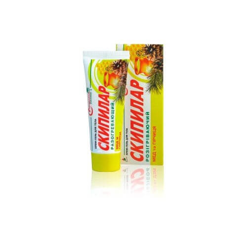 Крем-гель «Скипилар» разогревающий с медом и горчицей фото