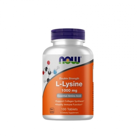 L-Lysine 1000mg 100 Tabs, NOW Foods фото