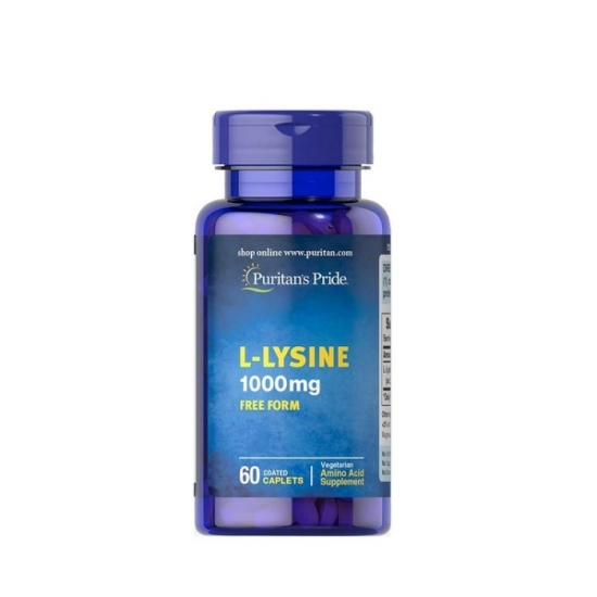 L-Lysine 1000mg 60 Tabs, Puritans Pride фото