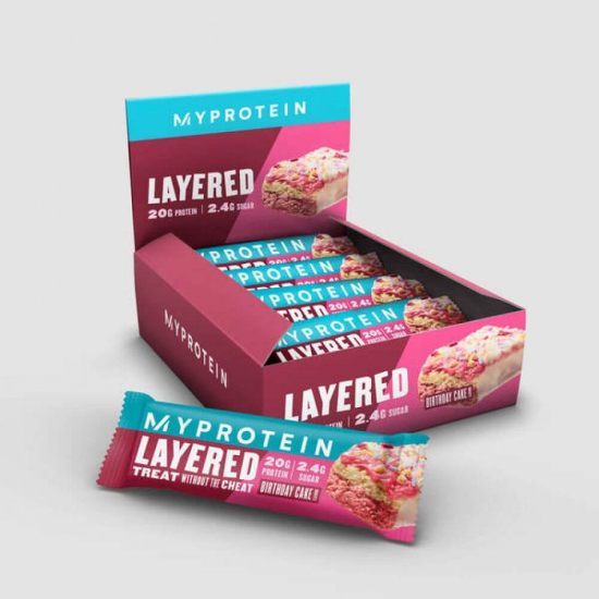 Layered Protein Bar 60g, MyProtein картинка Layered Protein Bar 60g, MyProtein фото