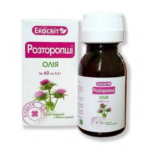 Масло расторопши в капсулах №60 фото