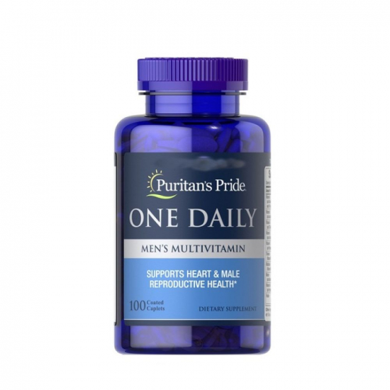 One Daily Mens Multivitamin 100 Tabs, Puritans Pride картинка One Daily Mens Multivitamin 100 Tabs, Puritans Pride фото