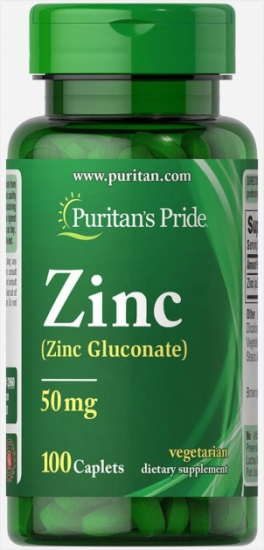 Zinc Gluconate 50mg 250 Tabs, Puritans Pride картинка Zinc Gluconate 50mg 250 Tabs, Puritans Pride фото
