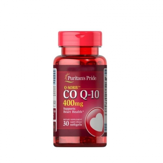 Q-SORB Co Q10 400mg 30 Softgels, Puritans Pride фото