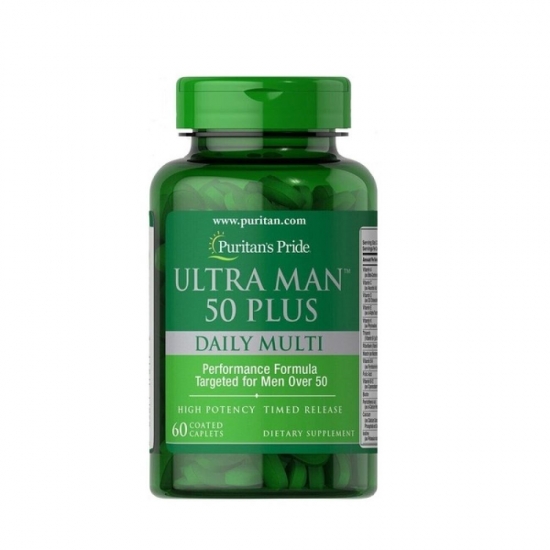 Ultra Man 50 plus Daily Muti 60 Tabs, Puritans Pride фото