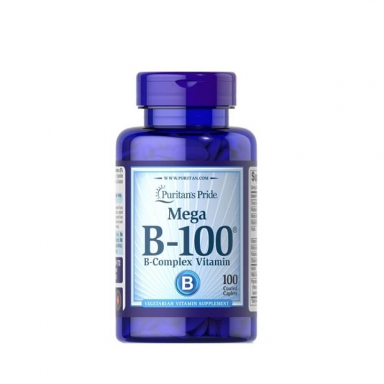 Vitamin B-100 Complex 100 Tabs, Puritans Pride картинка Vitamin B-100 Complex 100 Tabs, Puritans Pride фото