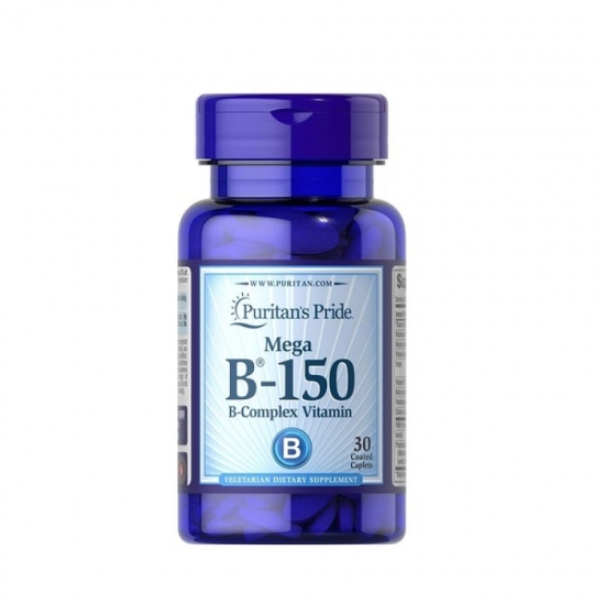 Vitamin B-150 Complex 30 Tabs, Puritans Pride фото