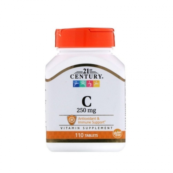 Vitamin C 250mg 110 Tab, 21st Century картинка Vitamin C 250mg 110 Tab, 21st Century фото