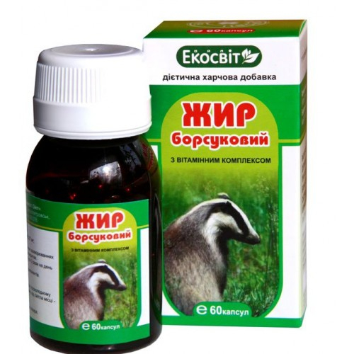 Жир барсучий №60 (Экосвит Ойл) фото