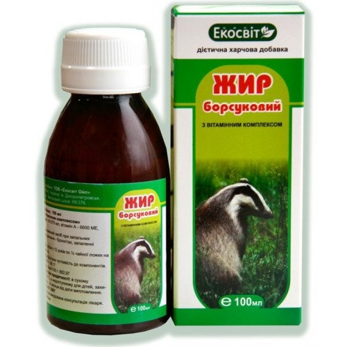 Жир барсучий (Экосвит Ойл) фото
